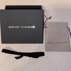 David Yurman box with pouch (empty)